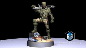 1:48 Scale Halo UNSC Marine Miniatures - 3D Print Files