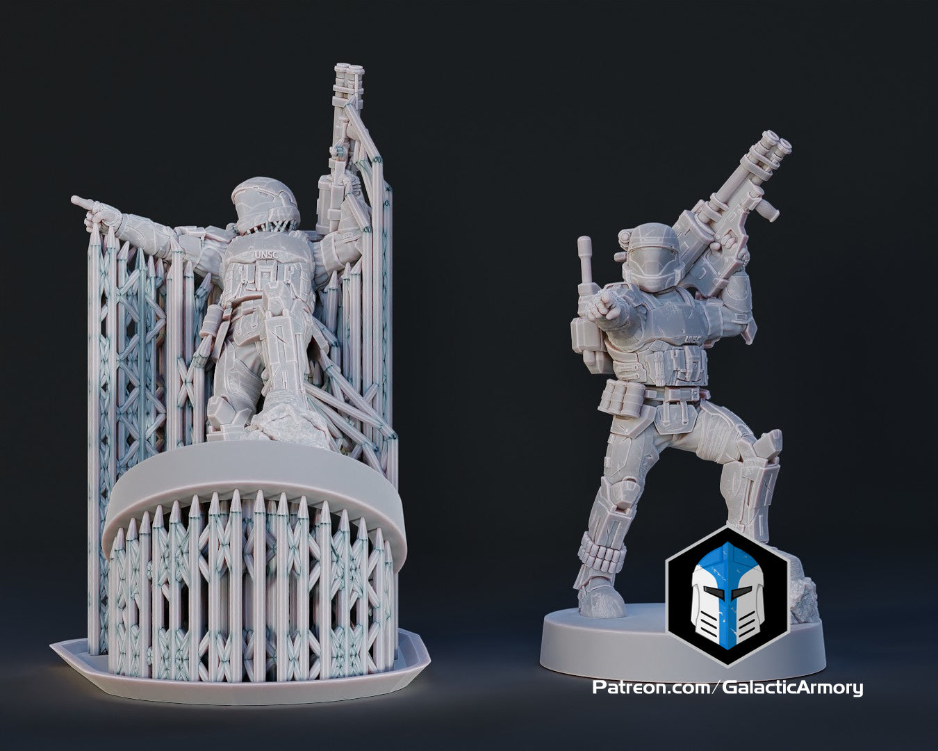 1:48 Scale Alpha 9 ODST Miniatures - 3D Print Files