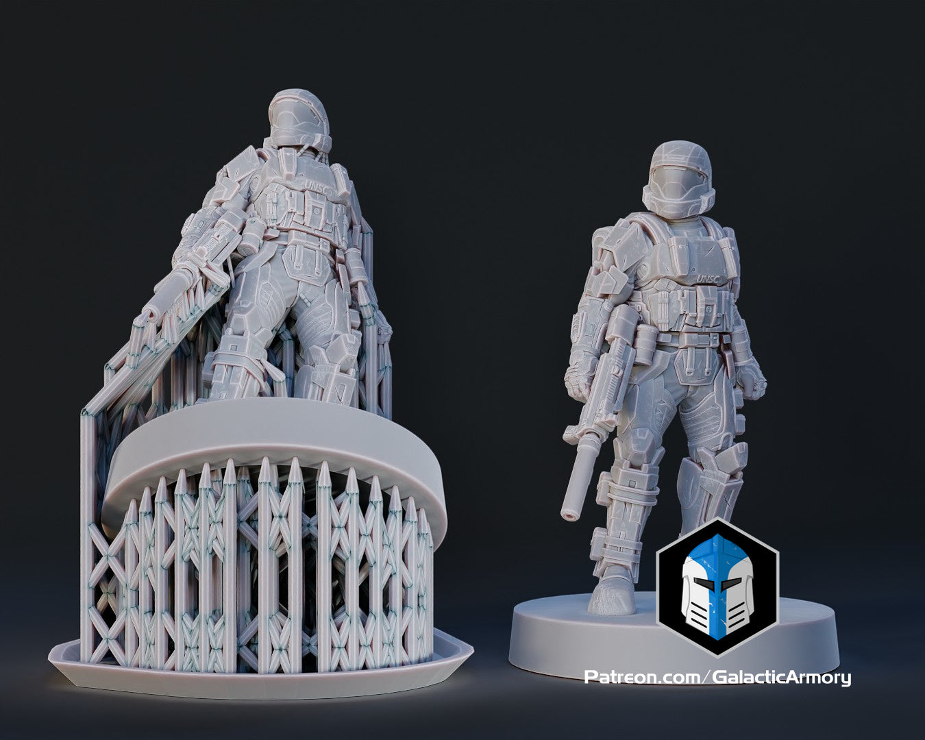 1:48 Scale Alpha 9 ODST Miniatures - 3D Print Files