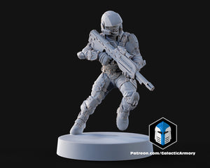 1:48 Scale Halo UNSC Marine Miniatures - 3D Print Files