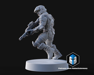 1:48 Scale Halo UNSC Marine Miniatures - 3D Print Files