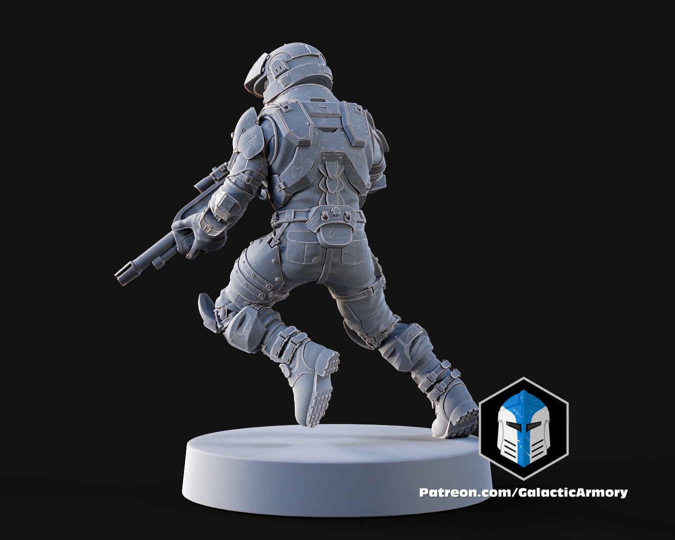 1:48 Scale Halo UNSC Marine Miniatures - 3D Print Files