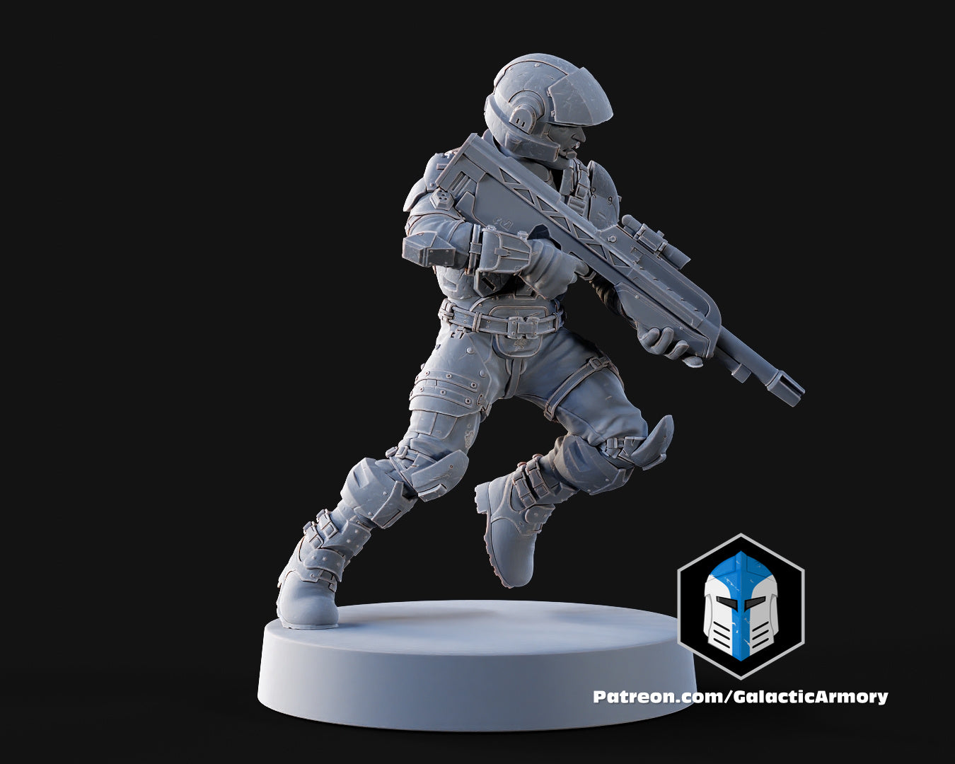 1:48 Scale Halo UNSC Marine Miniatures - 3D Print Files