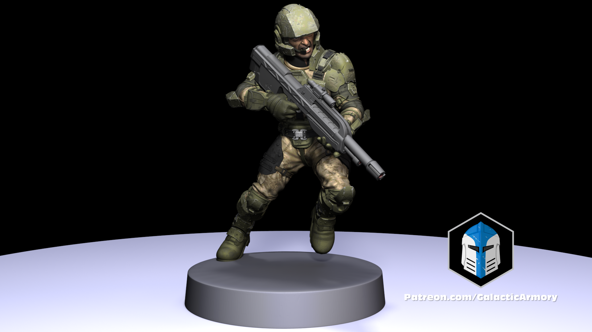 1:48 Scale Halo UNSC Marine Miniatures - 3D Print Files