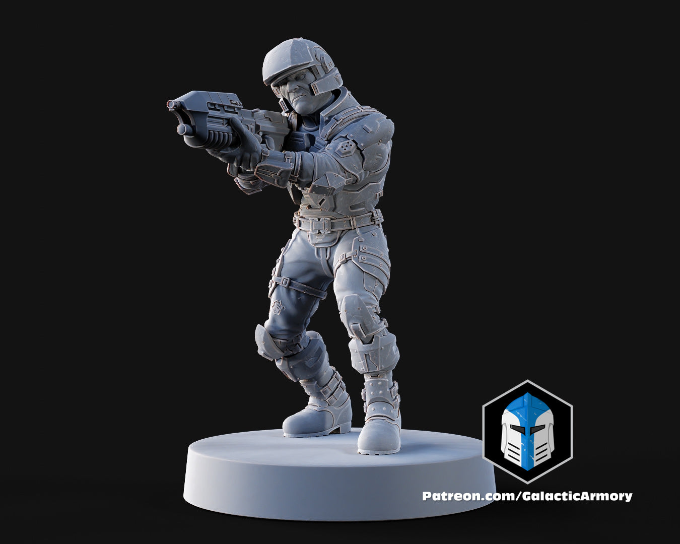 1:48 Scale Halo UNSC Marine Miniatures - 3D Print Files