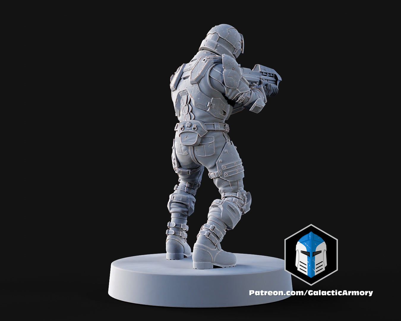 1:48 Scale Halo UNSC Marine Miniatures - 3D Print Files