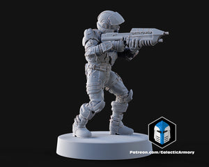 1:48 Scale Halo UNSC Marine Miniatures - 3D Print Files