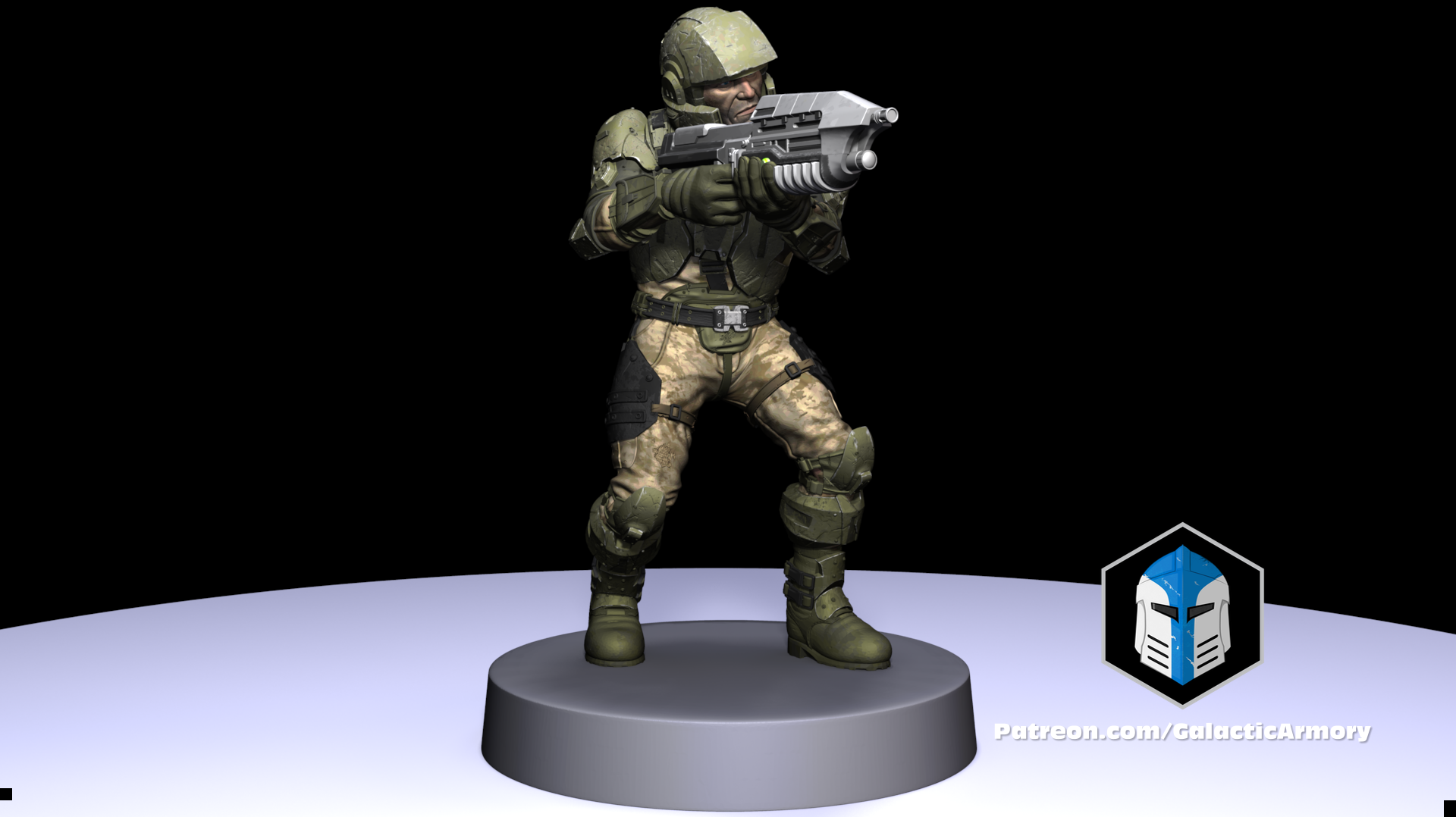 1:48 Scale Halo UNSC Marine Miniatures - 3D Print Files