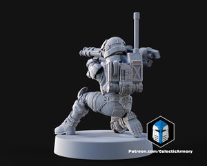 1:48 Scale Halo UNSC Marine Miniatures - 3D Print Files