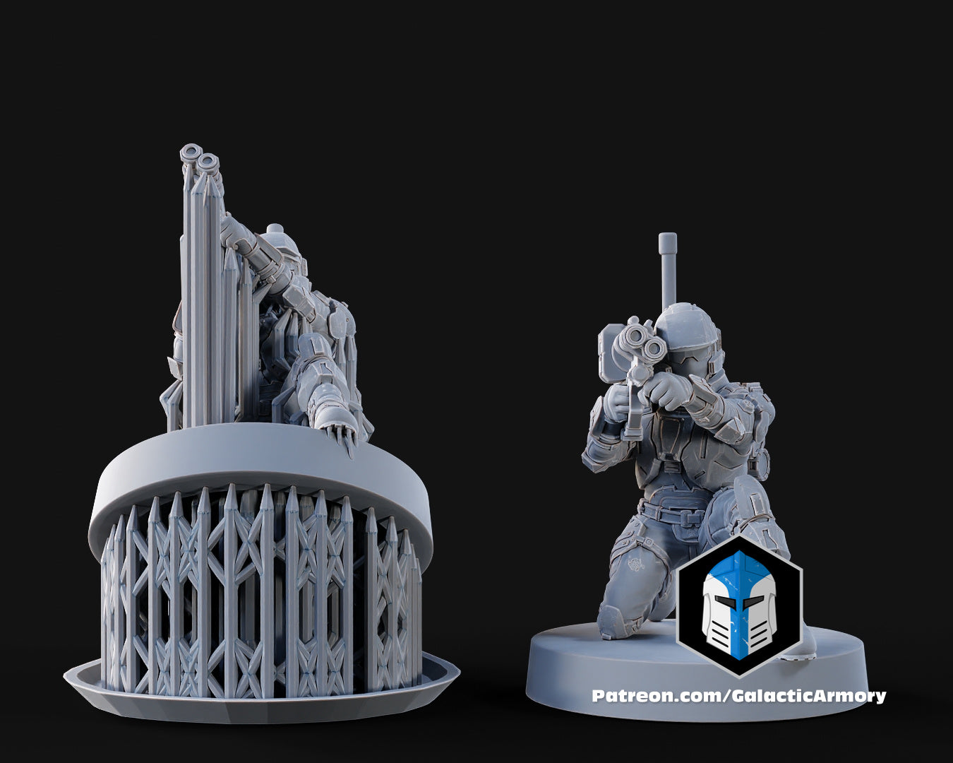 1:48 Scale Halo UNSC Marine Miniatures - 3D Print Files