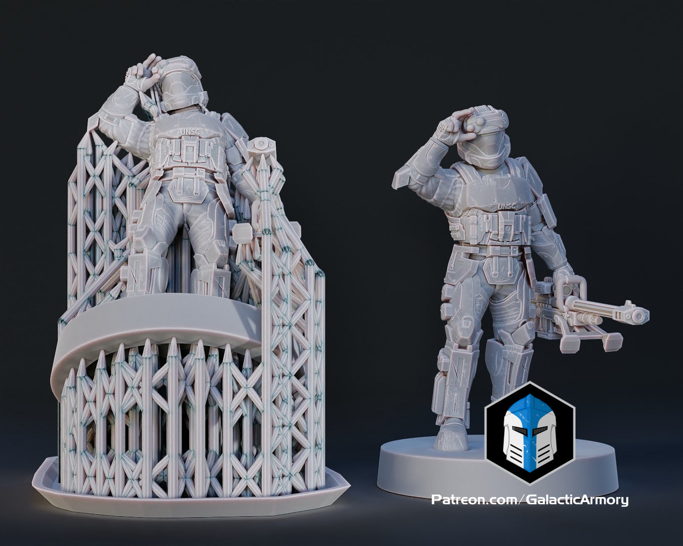 1:48 Scale Alpha 9 ODST Miniatures - 3D Print Files