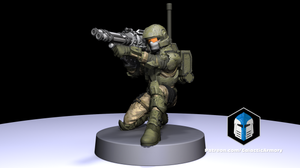 1:48 Scale Halo UNSC Marine Miniatures - 3D Print Files