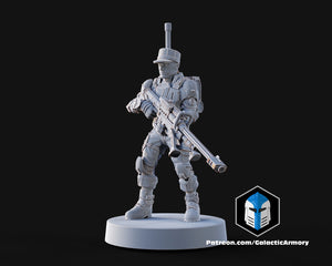 1:48 Scale Halo UNSC Marine Miniatures - 3D Print Files