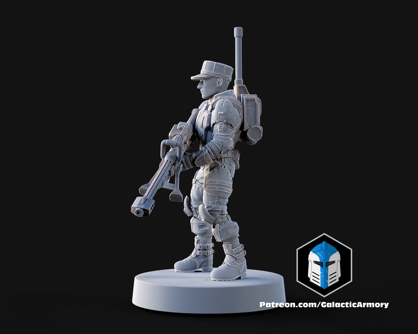 1:48 Scale Halo UNSC Marine Miniatures - 3D Print Files