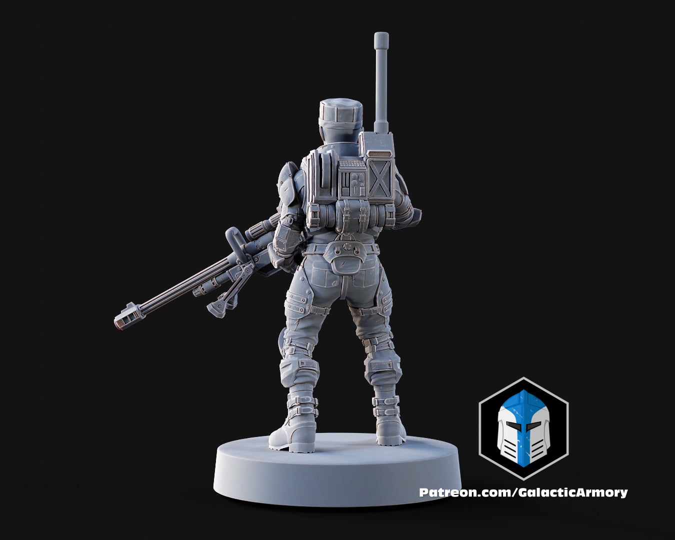 1:48 Scale Halo UNSC Marine Miniatures - 3D Print Files