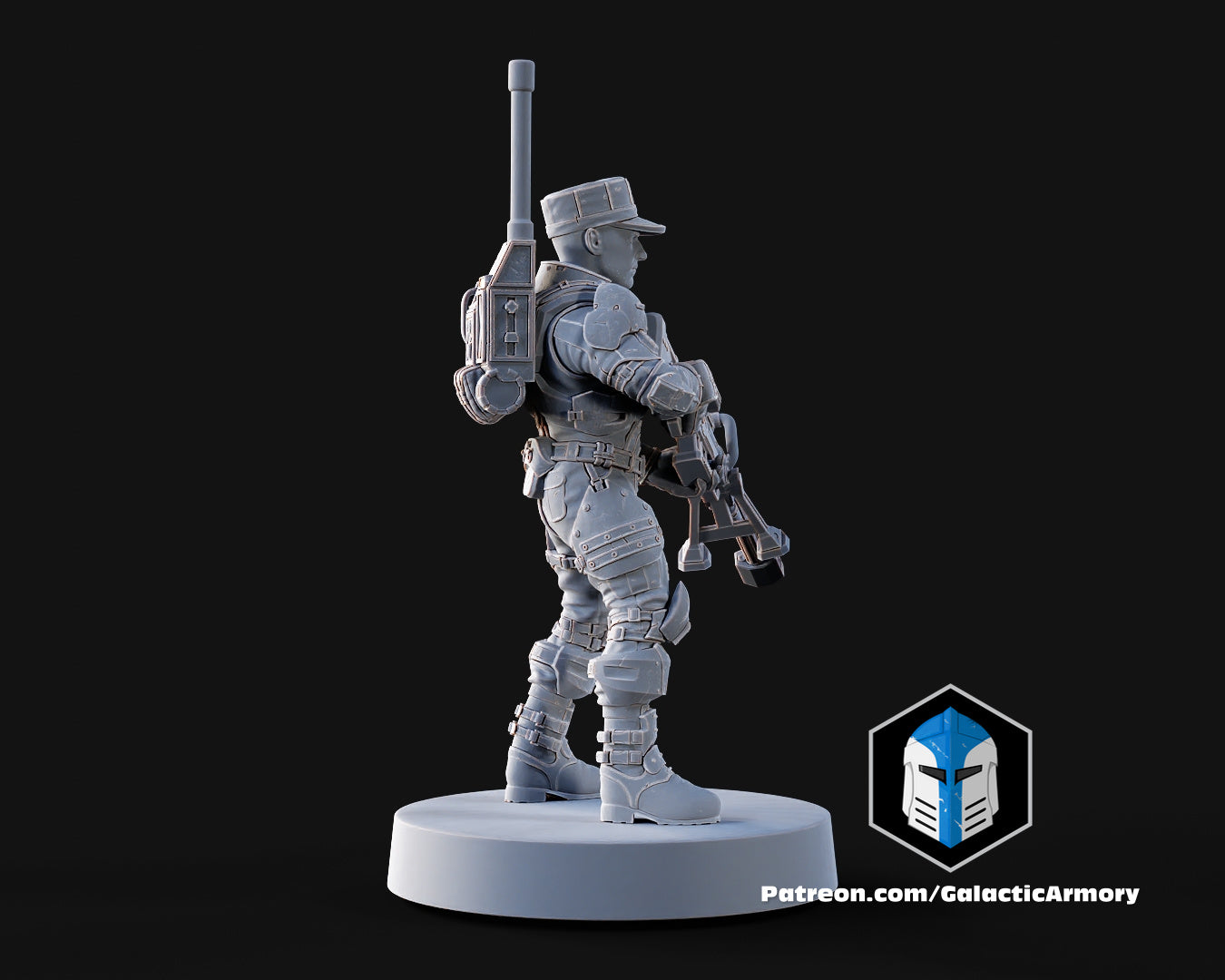 1:48 Scale Halo UNSC Marine Miniatures - 3D Print Files