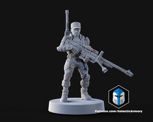 1:48 Scale Halo UNSC Marine Miniatures - 3D Print Files