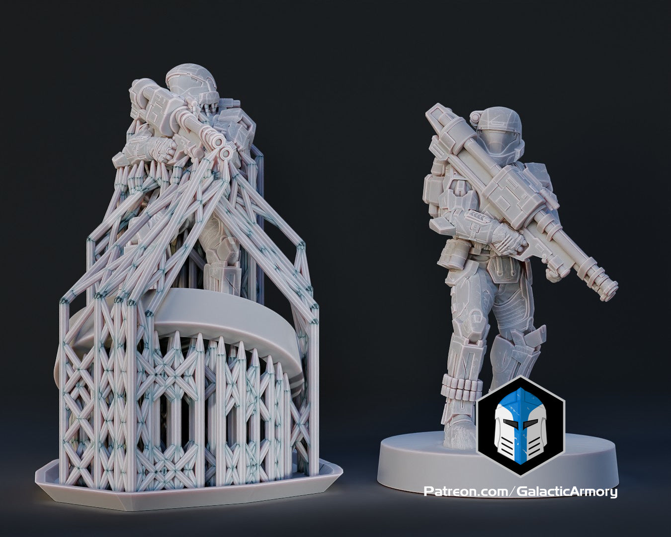 1:48 Scale Alpha 9 ODST Miniatures - 3D Print Files