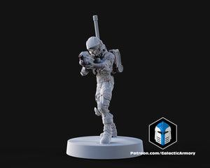 1:48 Scale Halo UNSC Marine Miniatures - 3D Print Files