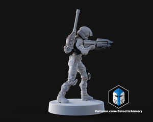 1:48 Scale Halo UNSC Marine Miniatures - 3D Print Files