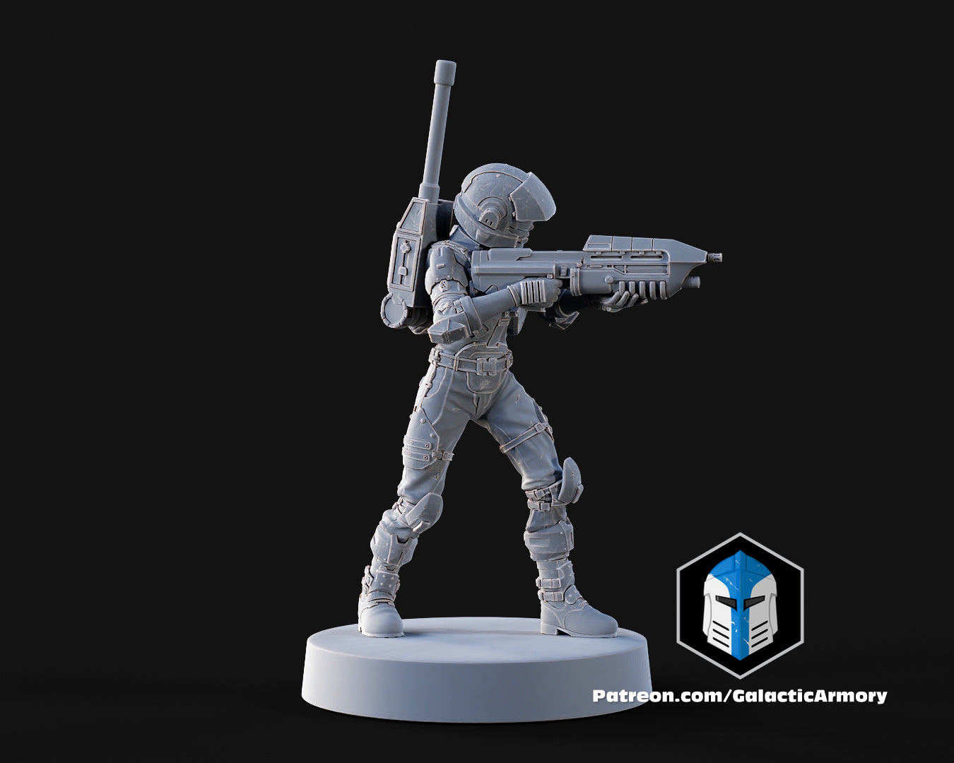 1:48 Scale Halo UNSC Marine Miniatures - 3D Print Files