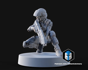 1:48 Scale Halo UNSC Marine Miniatures - 3D Print Files