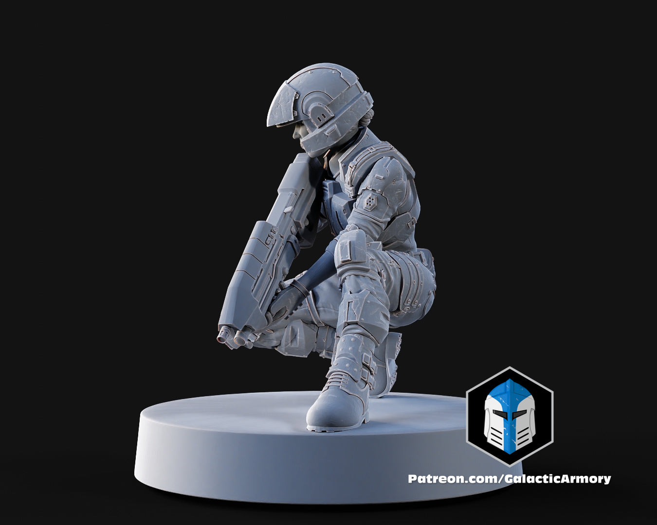 1:48 Scale Halo UNSC Marine Miniatures - 3D Print Files