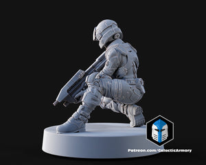 1:48 Scale Halo UNSC Marine Miniatures - 3D Print Files