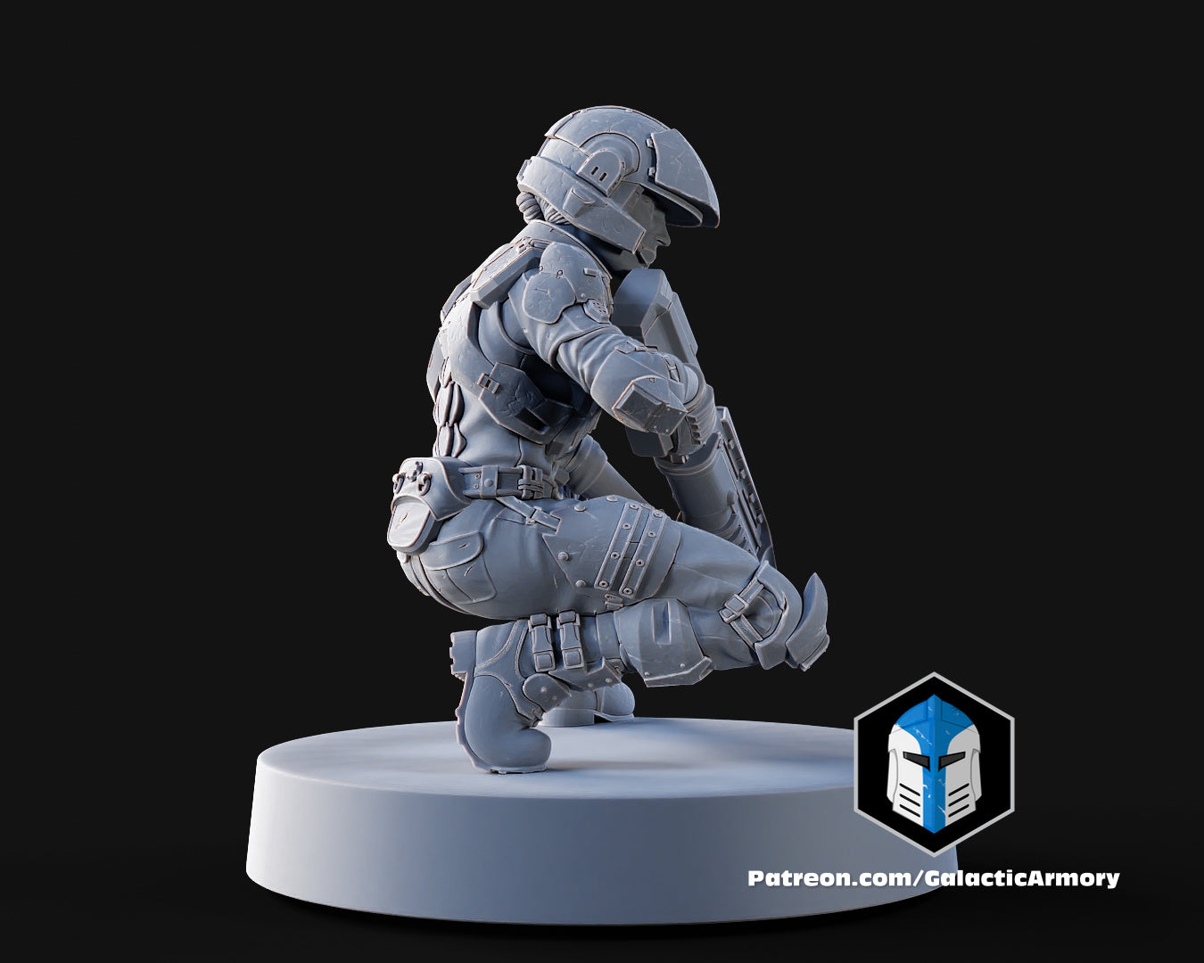 1:48 Scale Halo UNSC Marine Miniatures - 3D Print Files