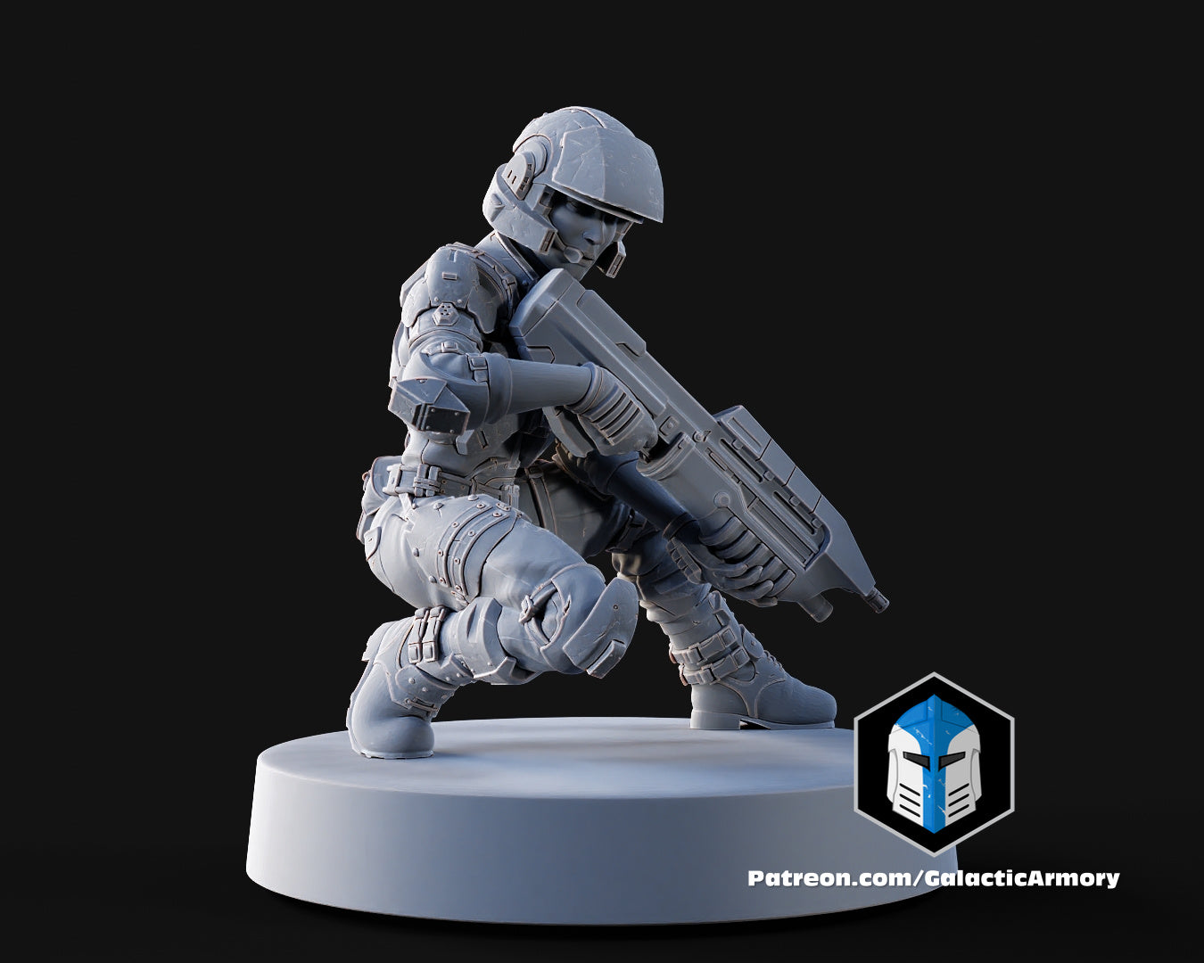 1:48 Scale Halo UNSC Marine Miniatures - 3D Print Files