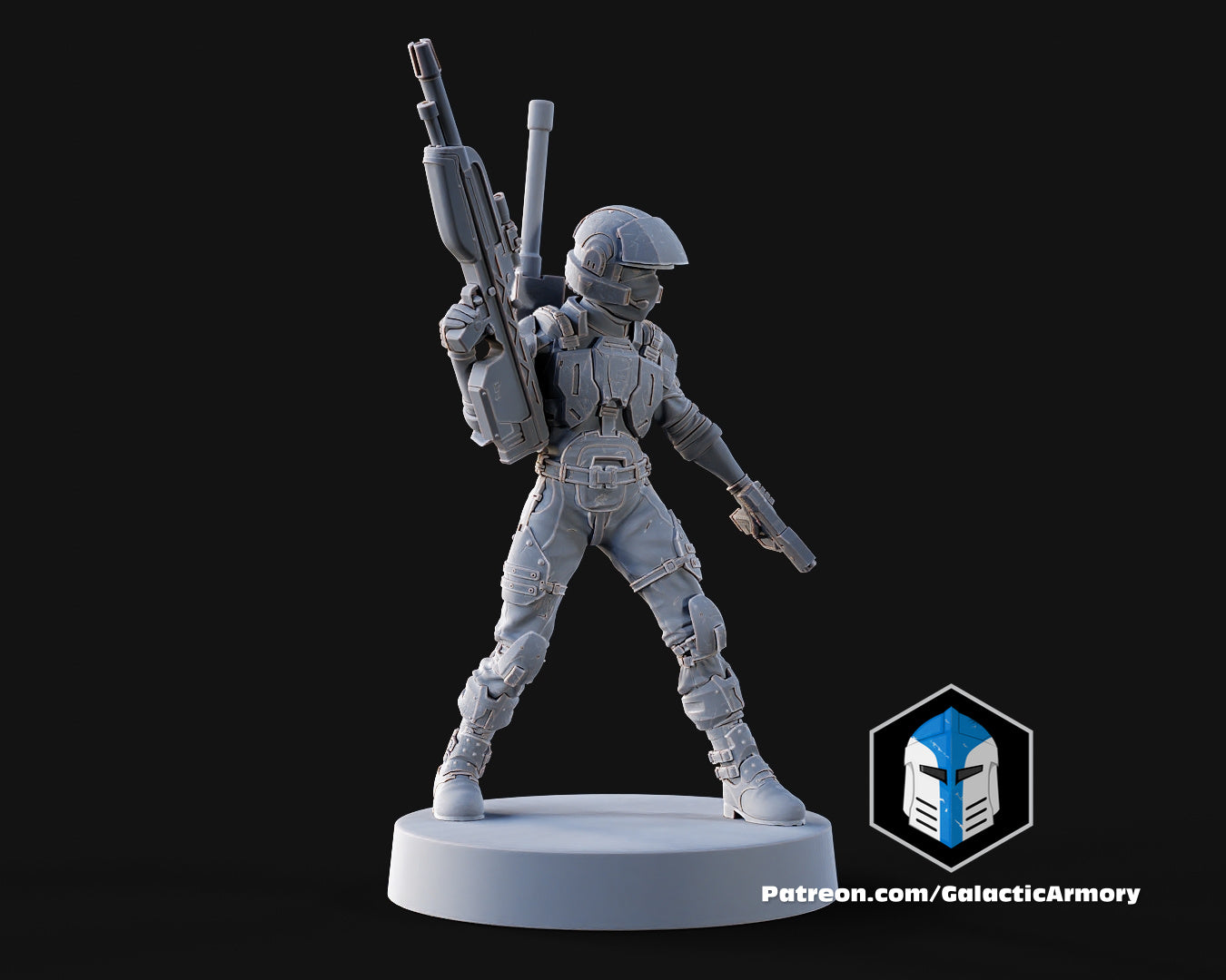 1:48 Scale Halo UNSC Marine Miniatures - 3D Print Files