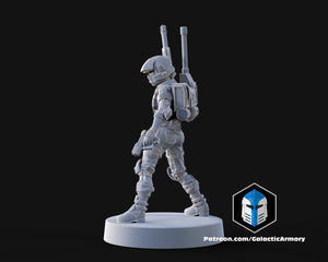 1:48 Scale Halo UNSC Marine Miniatures - 3D Print Files