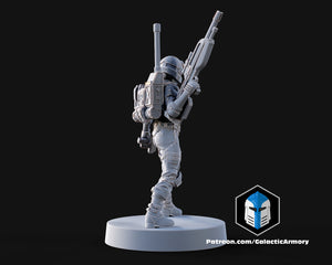 1:48 Scale Halo UNSC Marine Miniatures - 3D Print Files