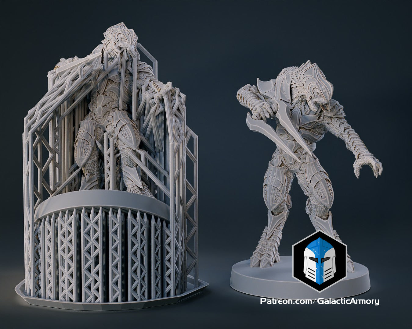 1:48 Scale Halo Arbiter Miniatures - 3D Print Files