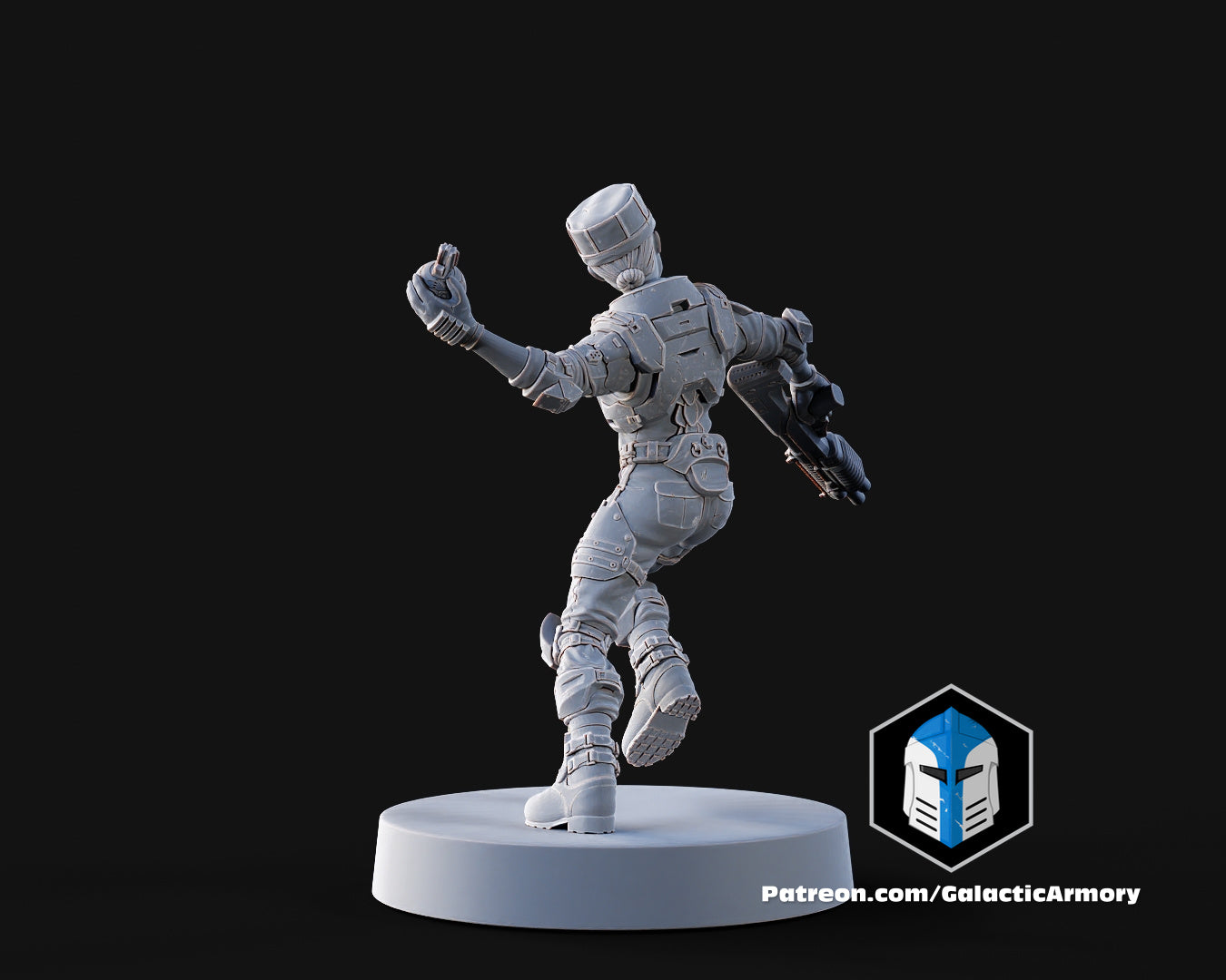 1:48 Scale Halo UNSC Marine Miniatures - 3D Print Files