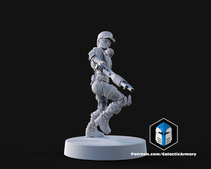 1:48 Scale Halo UNSC Marine Miniatures - 3D Print Files