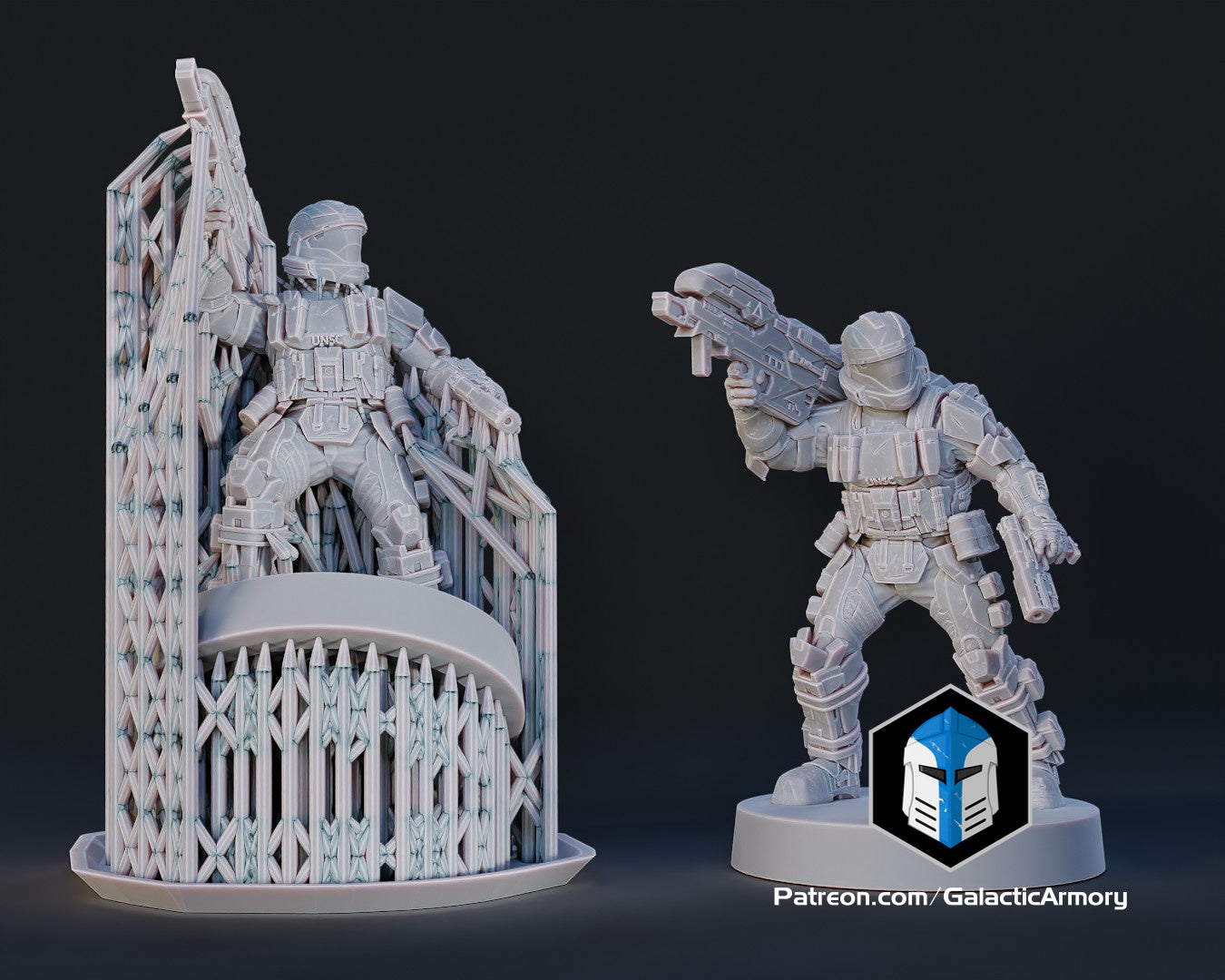 1:48 Scale Alpha 9 ODST Miniatures - 3D Print Files