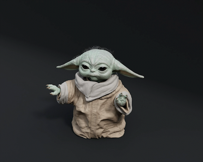 Grogu Figurine Pose 3D Print Files – Galactic Armory