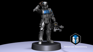 Halo Alpha 9 ODST-Miniaturen im Maßstab 1:48 - 3D-Druckdateien