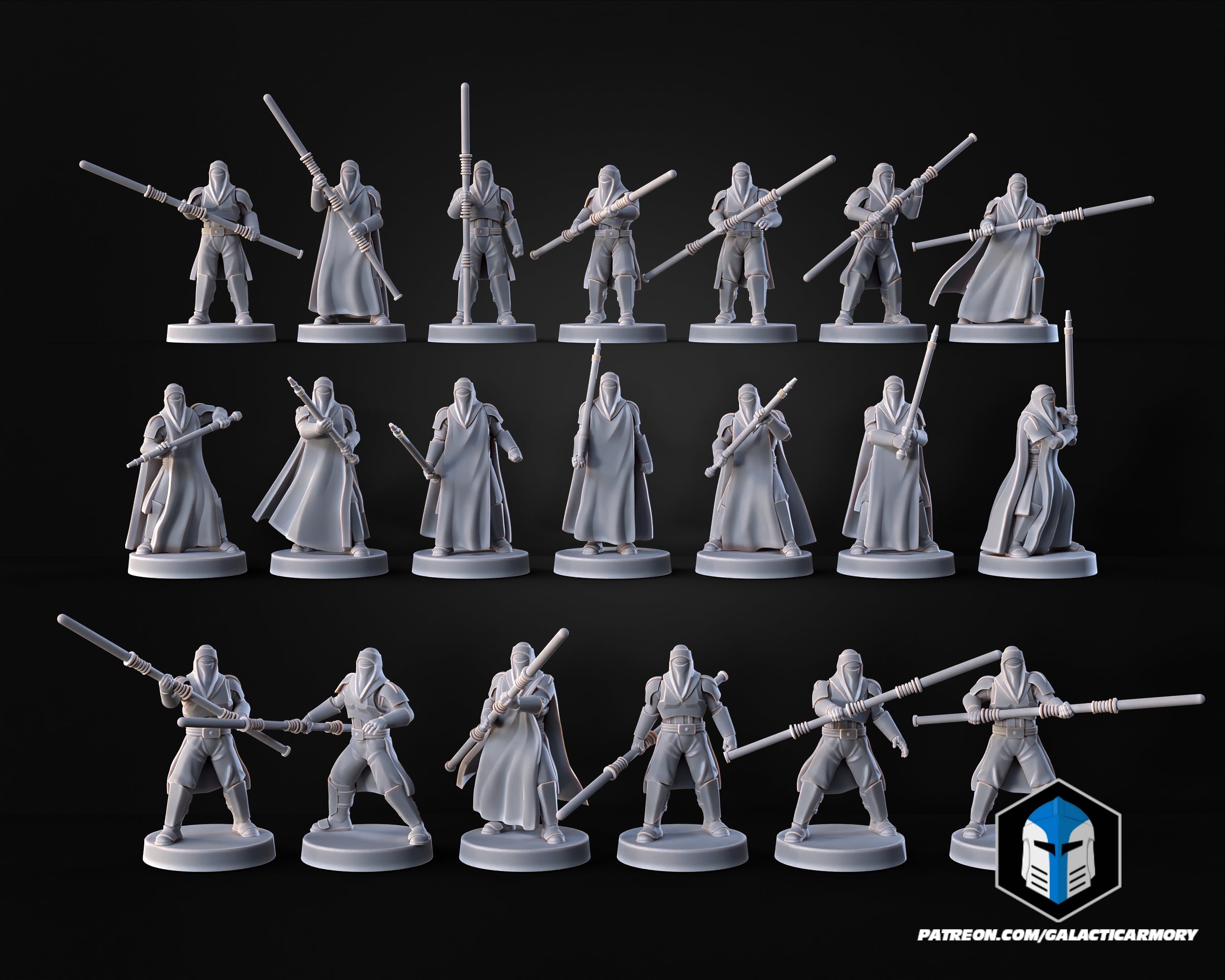 1:48 Scale Royal Guard Miniatures - 3D Print Files