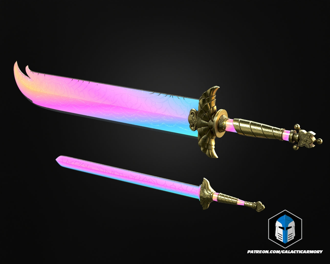KPop Demon Hunters Rumi Armor and Swords - 3D Print Files