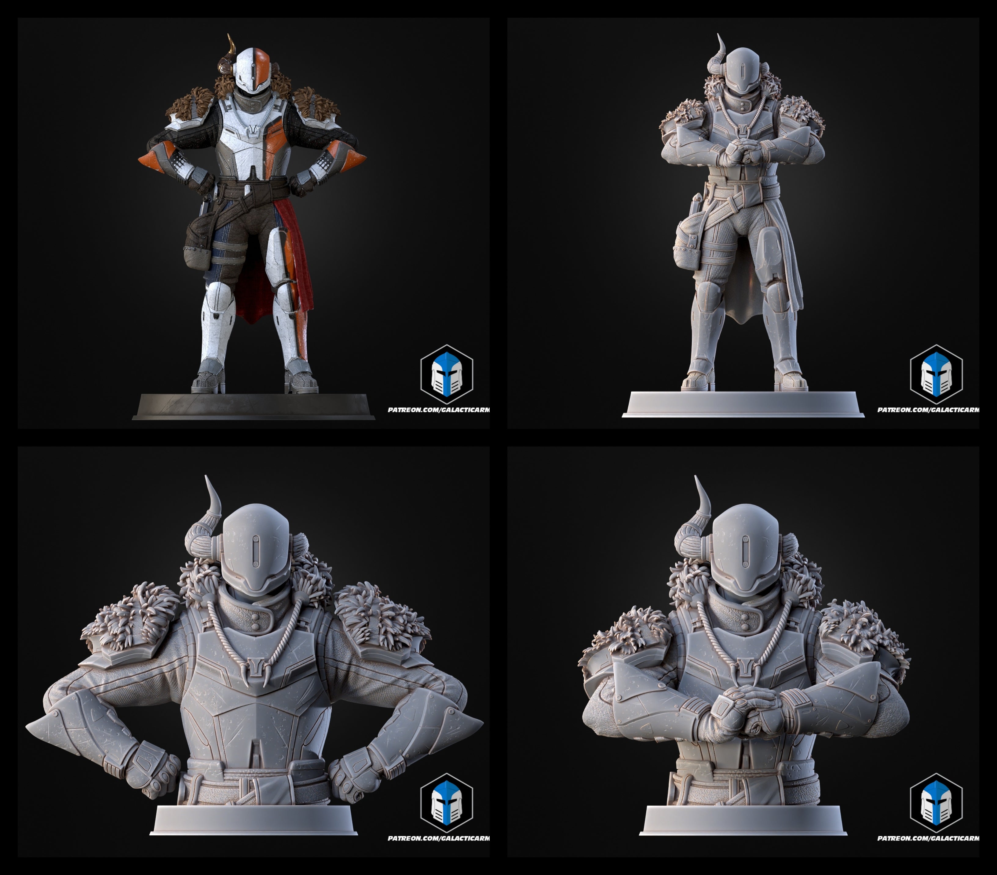 Destiny Lord Shaxx Figurines - 3D Print Files