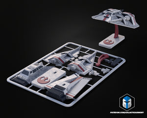 Snowspeeder Vehicle Kit Card - 3D Print Files
