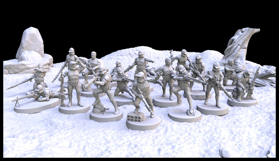 Clone Trooper Army im Maßstab 1:48 - Specialist Class - 3D-Druckdateie ...