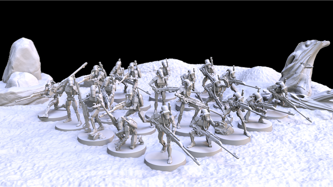 1:48 Scale Battle Droid Army - Specialist Class - 3D Print Files ...