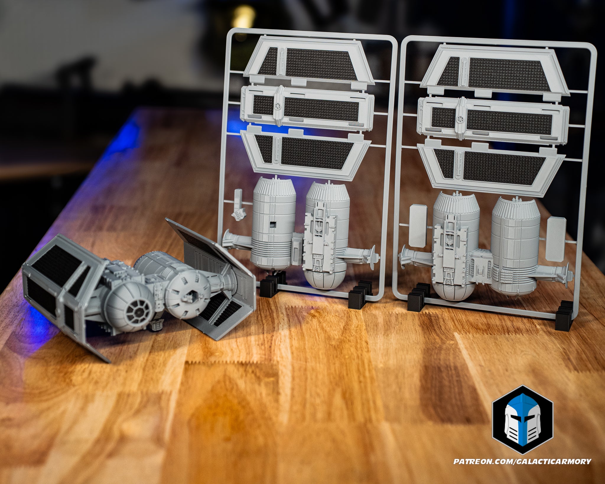 TIE Bomber Vehicle Kit Card - 3D Print Files
