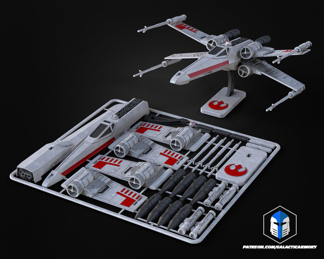 X-Wing Vehicle Kit Card - 3D Print Files