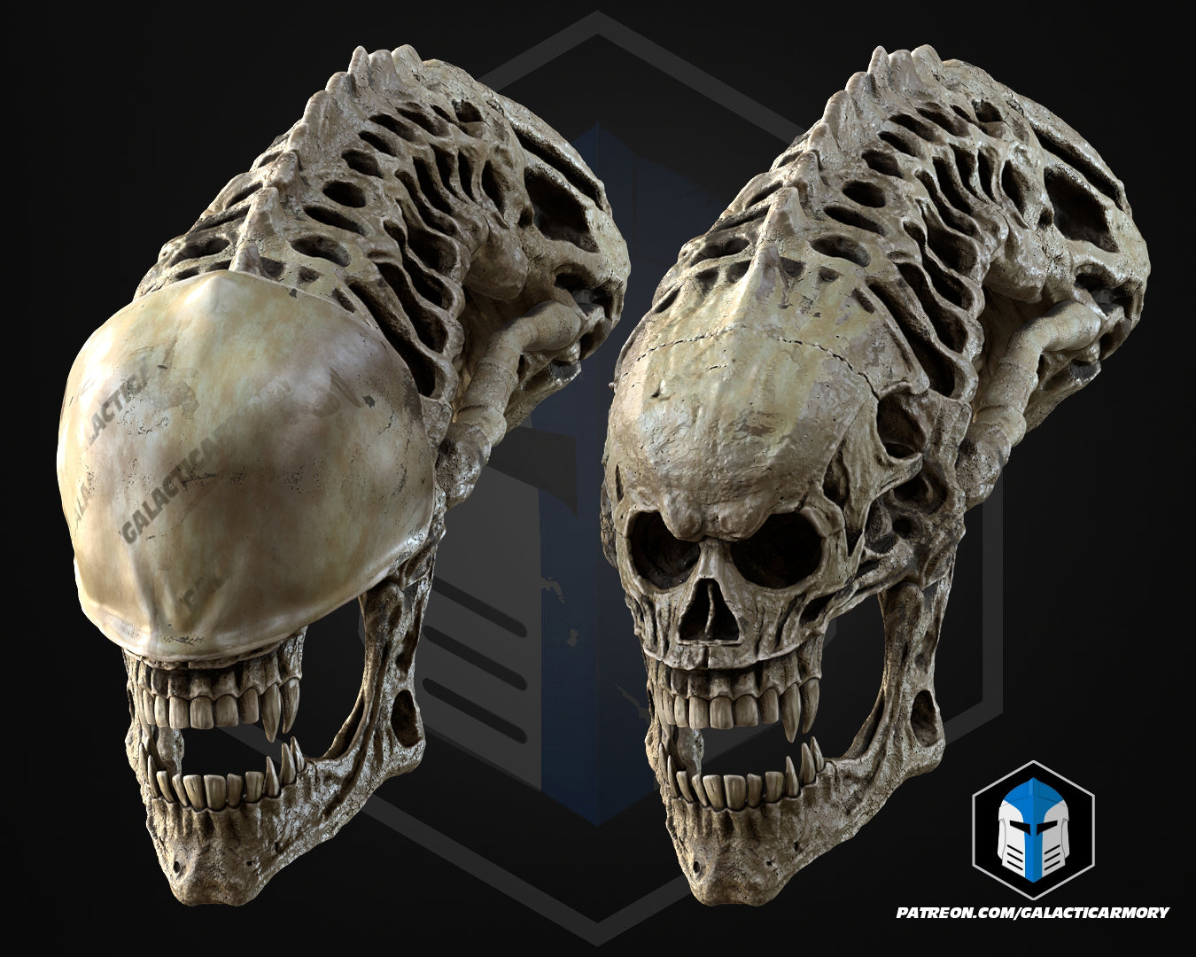 Xenomorph Skull - 3D Print Files – Galactic Armory