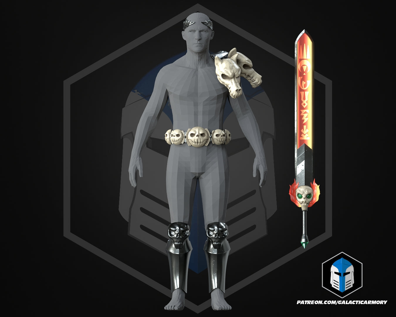 Hades Zagreus Armor and Weapon - 3D Print Files
