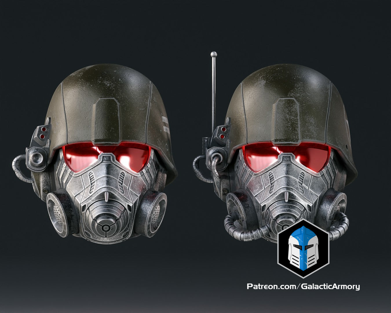 Fallout NCR Ranger Advanced and Elite Helmets - 3D Print Files